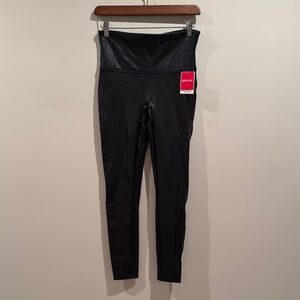 Spanx Black Faux Leather Leggings